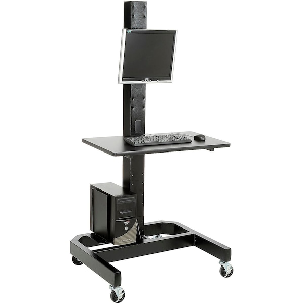 Computer Cart Copa Global Industrial Orbit Mobile Computer Cart with VESA Mount, Black ...