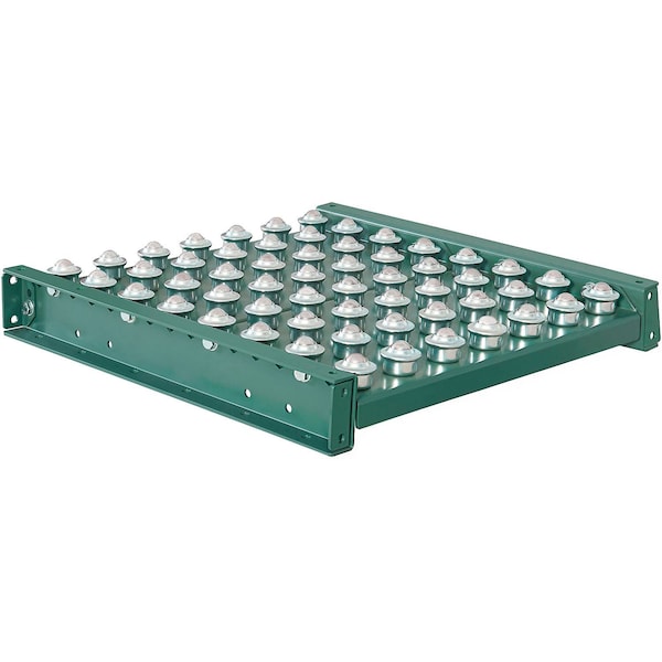 Global Industrial 24inL Ball Transfer Table, 15inW Between Frame, 3in ...