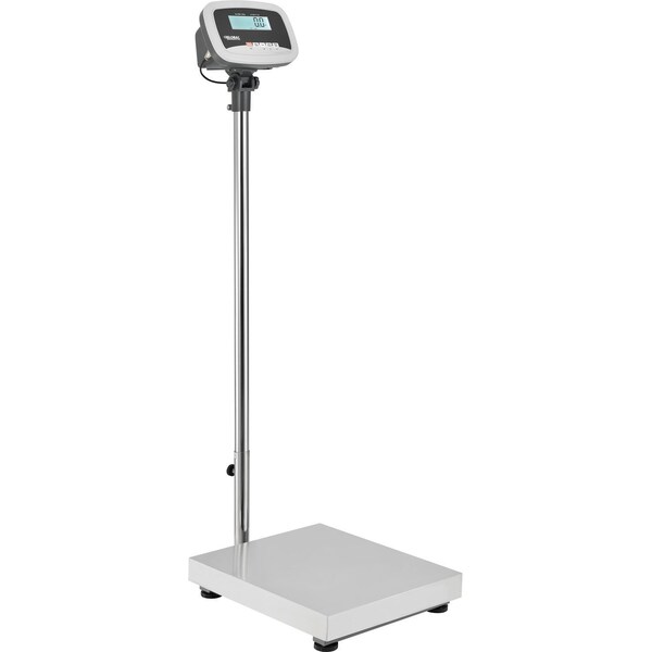 Global Industrial Industrial Bench & Floor Scale, 660 lb x 0.25 lb, 11 ...
