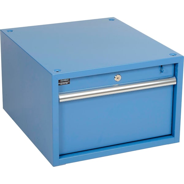 Global Industrial Steel Drawer, 17-1/4inW x 20inD x 12inH, Blue ...