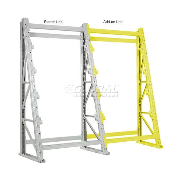 Global Industrial Reel Rack Add-On Unit 48inW x 24inD x 96inH 653184 | Zoro