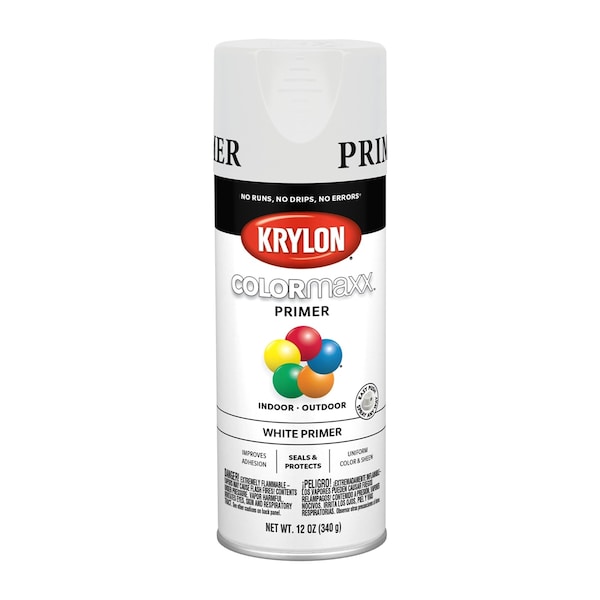 Krylon COLORmaxx Paint + Primer, White Primer 5584