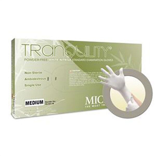 Ansell Heathcare Products Llc Tq 601 L 10 00 Soft White Nitrile Exam Gloves L 100pk Zoro Com