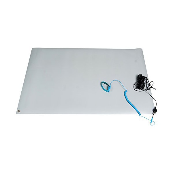 Bertech ESD Anti-Static Table Mat Kit, 18 In. x 24 In., Gray 1059 ...