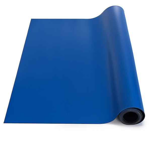 Bertech ESD Anti-Static Soldering Rubber Mat Roll, 3 Ft. x 20 Ft., Blue ...