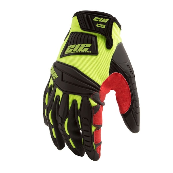 212 Performance Hi-Vis Cut Resistant  Coated Gloves, Cut Level A4 ,Namar ,M 1 PR