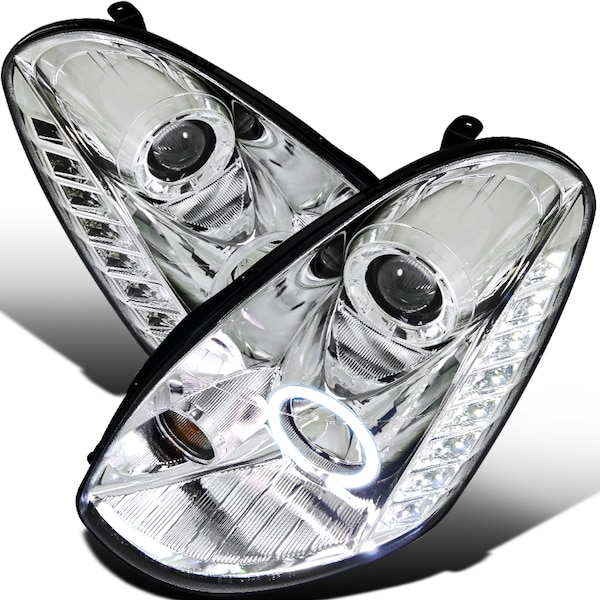 Housing Sedan Model Spec-D Tuning LHP-G35054-TM Chrome Projector Headlight Housing Sedan Model Spec-D Tuning LHP-G35054-TM Chrome Projector Headlight