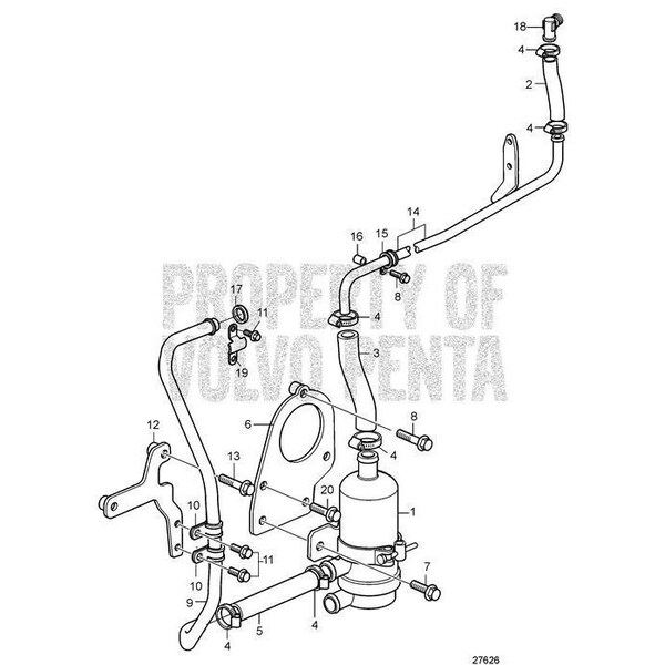 Volvo Penta ClampV2 952631 | Zoro