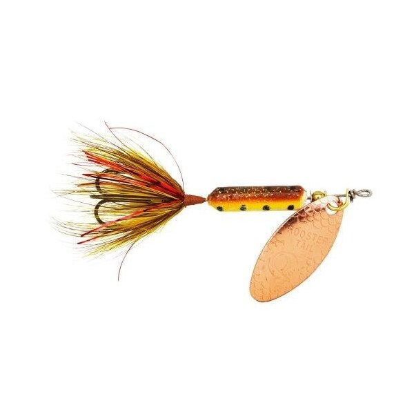 Rooster Tail InLine Spinner, 2 14, 18 Oz Treble Hook, Copper Tinsel Brown  Trout