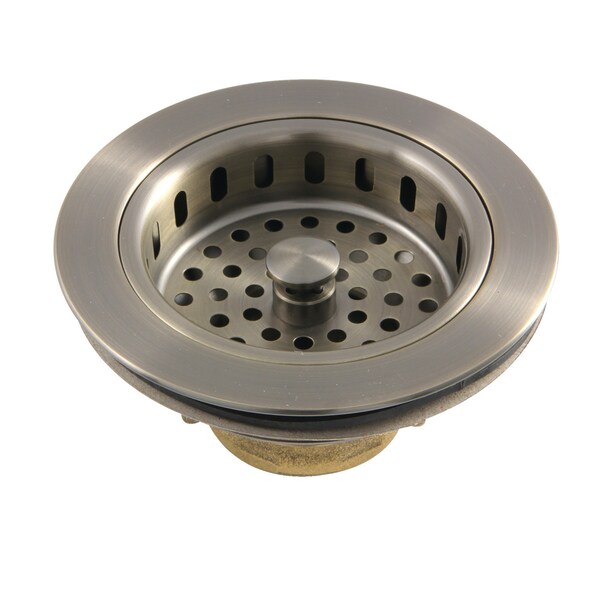 Kingston Brass Kbs1003 77 87 Kbs1003 Kitchen Sink Basket Strainer Antique Brass Zoro Com
