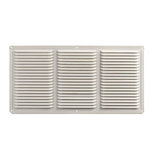 Gaf Master Flow 16 in. x 8 in. White Aluminum Under Eave Soffit Vent ...