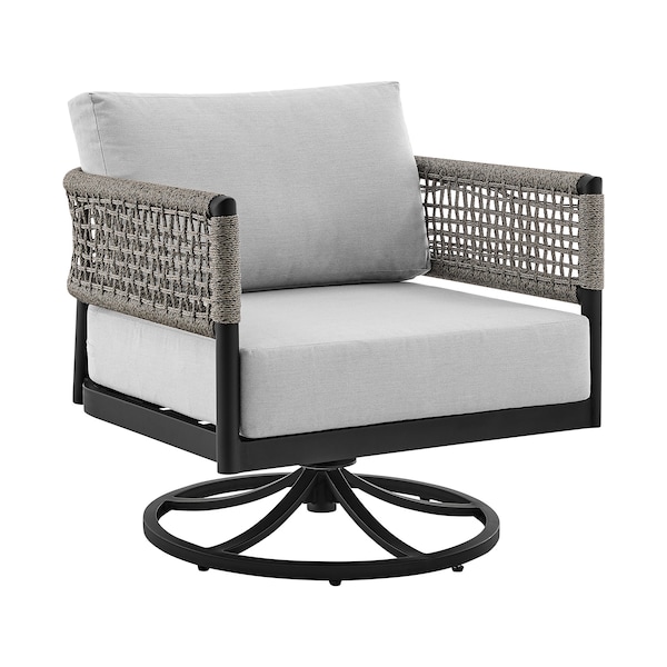Armen Living Felicia Swivel Rocking Chair - Thumbnail 4