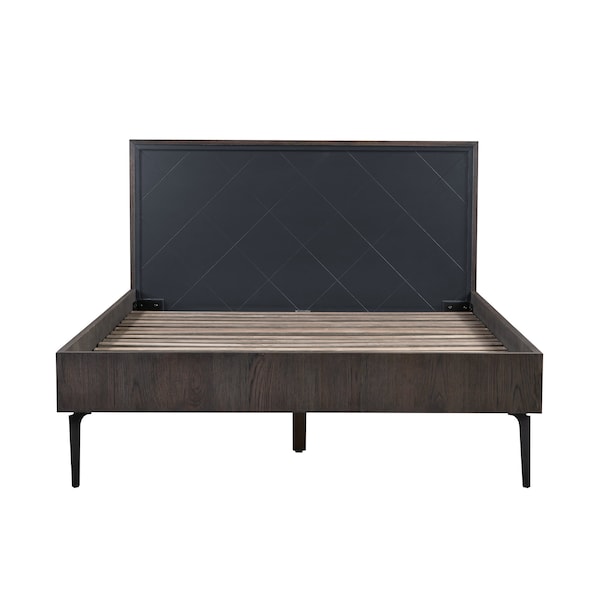 Armen Living Cross Platform Bed Frame