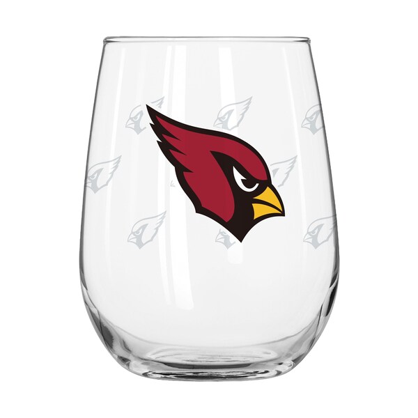 Logo Brands Arizona Cardinals 16oz Satin Etch Curved Beverage Glass 601 ...