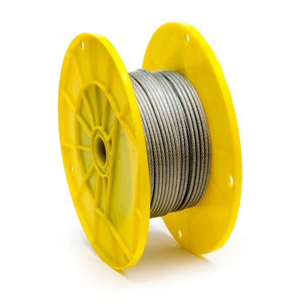 Kingchain 3/32 in. x 1/8 in. x 250 ft. PVC Aircraft Cable 7x7 Construction 505122 - main