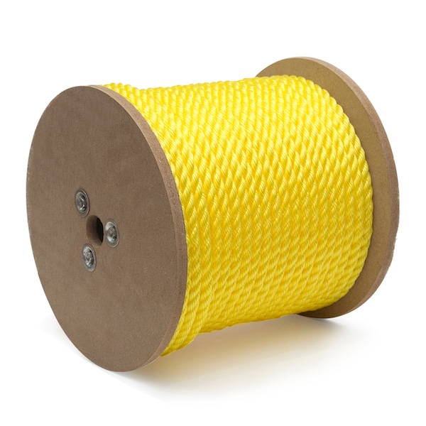 Kingcord 3/4 in. x 100 ft. Yellow 3-Strand Twisted Polypropylene Rope 644981TV - main