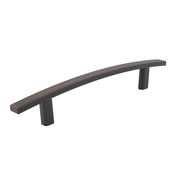 Richelieu 5 1/16-inch (128 mm) Brushed Oil-Rubbed Bronze Transitional Rectangular Cabinet Bar Pull BP650128BORB - main