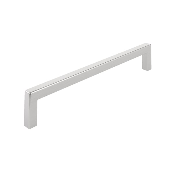 Richelieu Lambton Collection 7 9/16-inch (192 mm) Brushed Nickel Modern Rectangular Cabinet Pull BP873192195 - main
