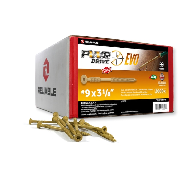 Richelieu #9 x 3 1/8 in., 2000 PK FTSCD17T9318 - main