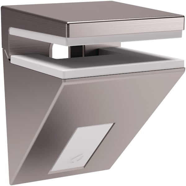 Richelieu Kalabrone Collection Mini Floating Glass Shelf Support Bracket for 5 mm to 10 mm Glass, Satin Nickel 162280185 - main