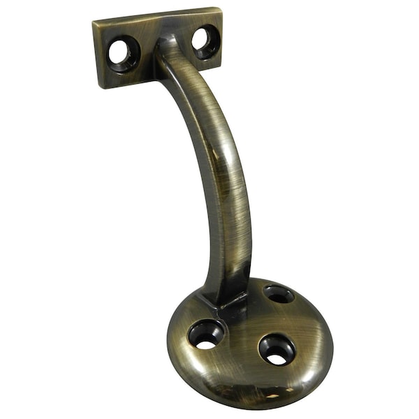 Onward 318inch 79 mm Handrail Bracket, Antique Brass 22820ABV - main