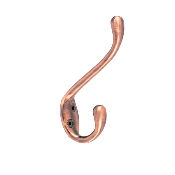 Onward 4 14inch 108 mm HeavyDuty Utility Metal Coat Hook, Brushed Antique Copper Finish 237ACBV - main