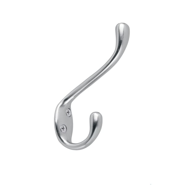 Onward 4 14inch 108 mm HeavyDuty Utility Metal Coat Hook, Brushed Chrome Finish 237BCV - main