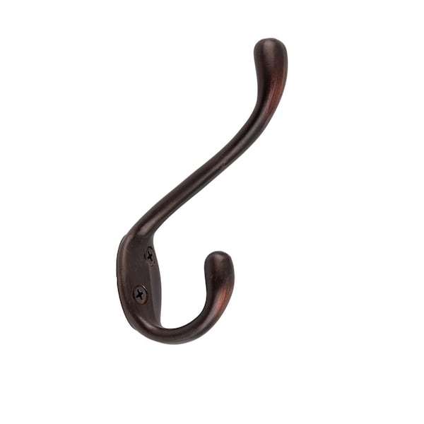 Onward 4 14inch 108 mm HeavyDuty Utility Metal Coat Hook, Oil Brushed Bronze Finish 237ORBV - main
