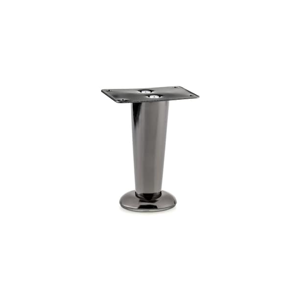 Richelieu Contemporary Furniture Leg, 4 9/16 in (116 mm), Black Nickel 238120091 - main