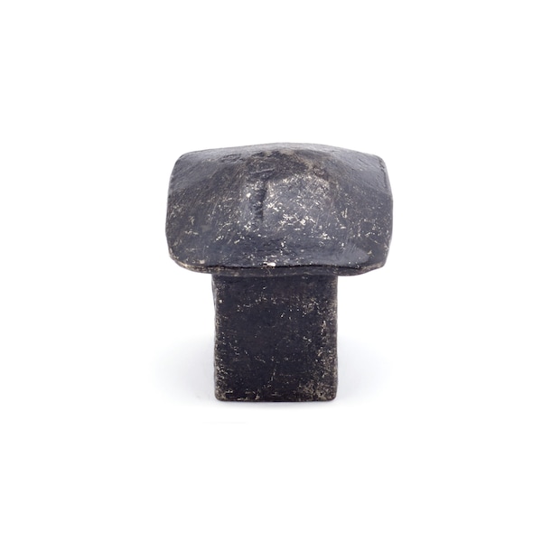 Richelieu 1 1/32 in (26 mm) x 1 1/32 in (26 mm) Matte Black Iron Contemporary Cabinet Knob 392726909 - main