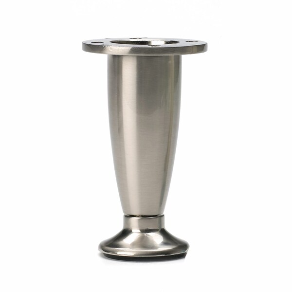 Richelieu Adjustable Contemporary Furniture Leg, 4 1/32 in (102 mm), Nickel 40740195 - main