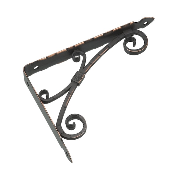 Onward 13-3/8 in x 11-3/8 in Traditional Decorative Shelf Bracket, Oil-Rubbed Bronze 4975ORB135V - main