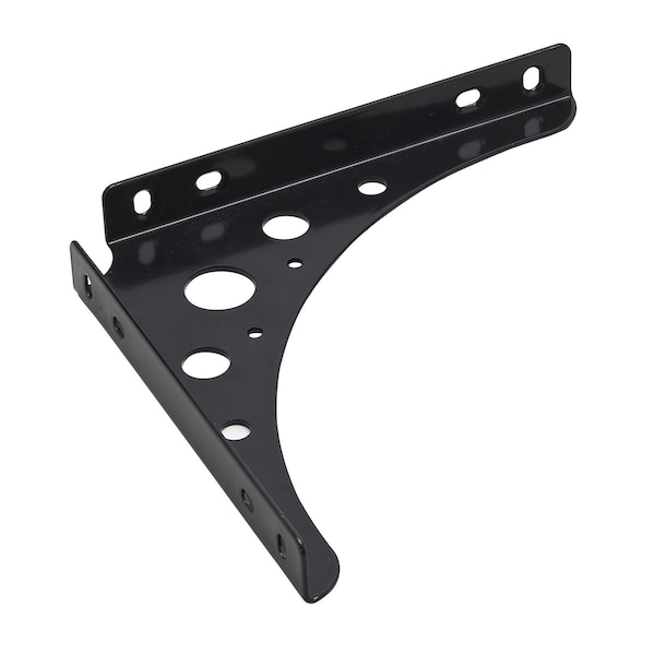 Onward 8 in x 8 in Heavy-Duty Decorative Shelf Bracket, Black Finish 4979BL08BC - main