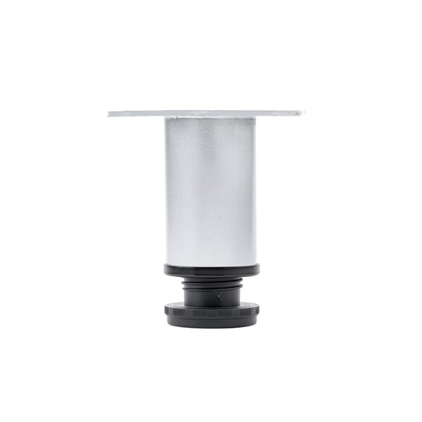 Richelieu 8-inch (203 mm) Round Furniture Leg with Levelling Glide, Matte Chrome 502032174 - main