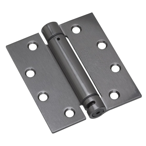Richelieu 4 12inch 114 mm Full Mortise Adjustable Spring Hinge, Antique Nickel 5823ANB1 - main