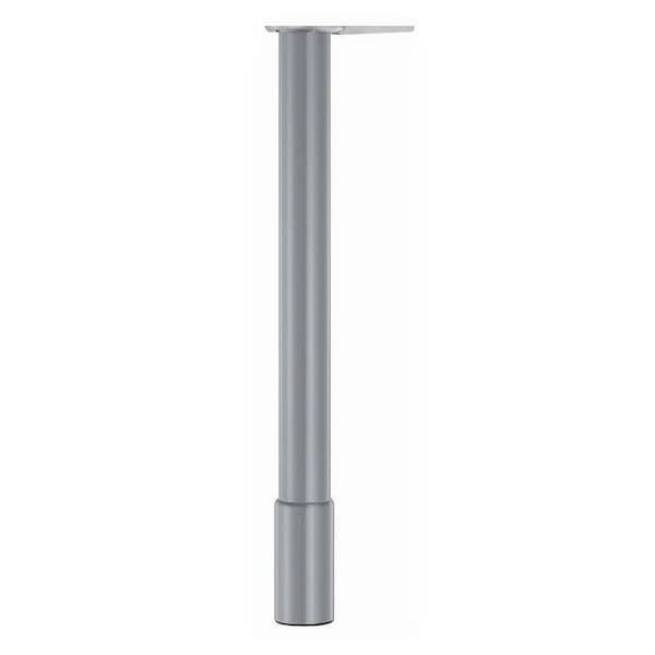 Richelieu Hardware Adjustable Table Leg, 25 5/8 in (650 mm), Gray