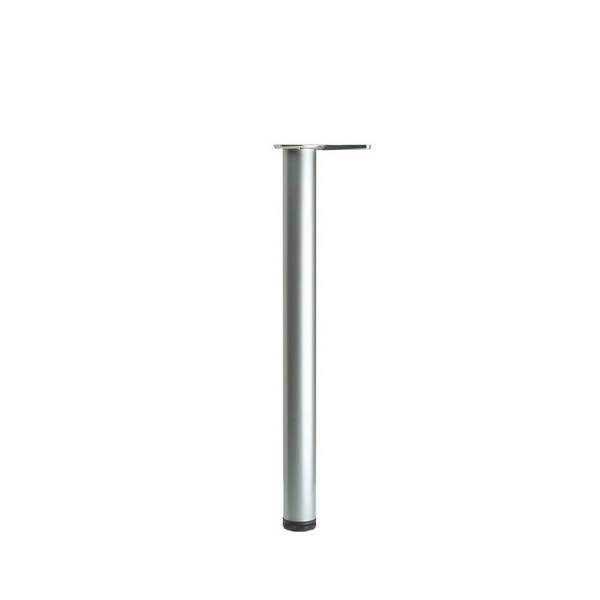 Richelieu Adjustable Table Leg, 27 1/2 in (700 mm), Brushed Nickel, PK 4 615710175 - main
