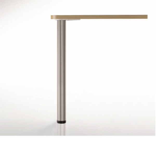 Richelieu Hardware Adjustable Table Leg, 34 1/4 in (870 mm), Brushed