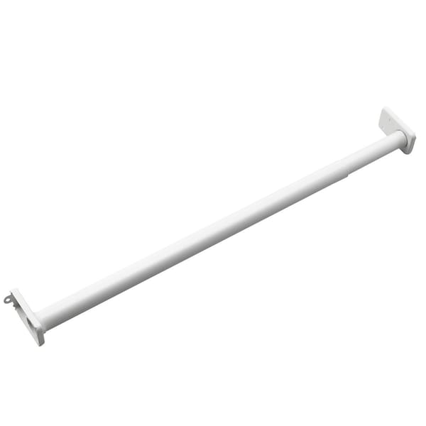 Onward 72inch 1820 mm to 96inch 2430 mm Adjustable Closet Rod, White 7296FEWV - main