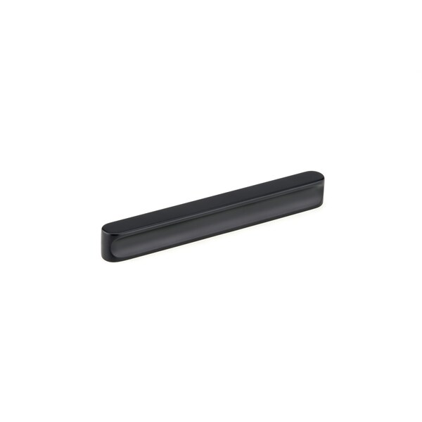 Richelieu 5 1/16 in to 6 5/16 in (128 mm to 160 mm) Center-to-Center Matte Black Contemporary Cabinet Pull 7886128900 - main