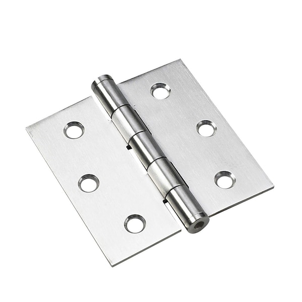 Richelieu 2Pack 3inch 76 mm Full Mortise Butt Hinge, Stainless Steel 820SSB - main