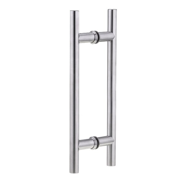 Richelieu 8inch 203 mm Center to Center Round BacktoBack Pull for Glass Door, Polished Stainless Steel 87H2R198171 - main