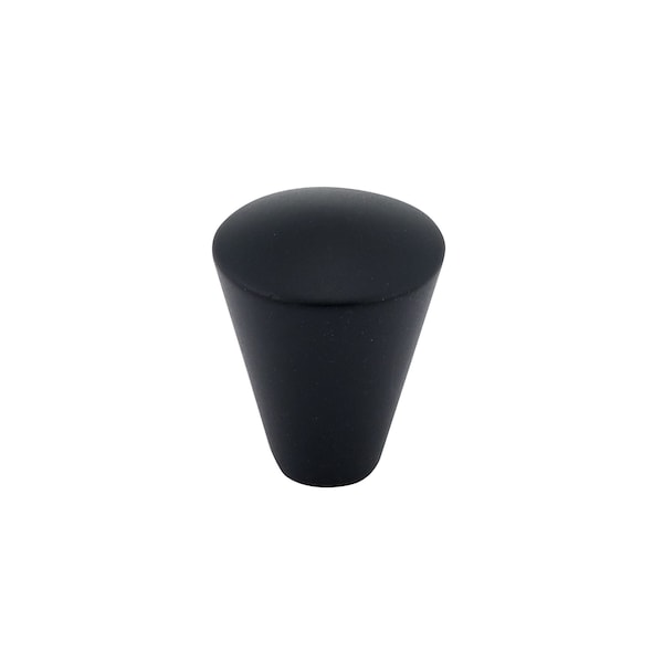 Richelieu 9/16 in (15 mm) Matte Black Contemporary Metal Cabinet Knob BP003015900 - main