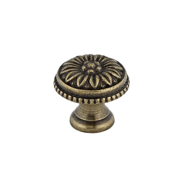 Richelieu 1 in (25 mm) Antique English Traditional Brass Cabinet Knob BP04325AE - main