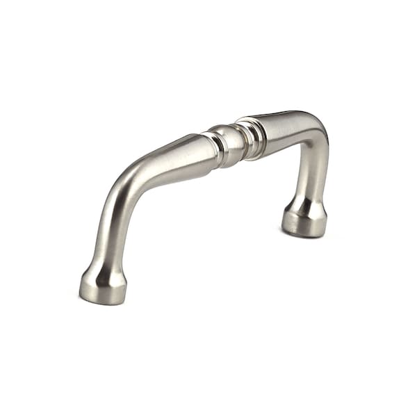 Richelieu 3 in. (76 mm) Center-to-Center Brushed Nickel Traditional Drawer Pull BP1450195 - main