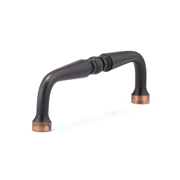 Richelieu 3-1/2 in. (89 mm) Center-to-Center Brushed Oil-Rubbed Bronze Traditional Drawer Pull BP1451BORB - main