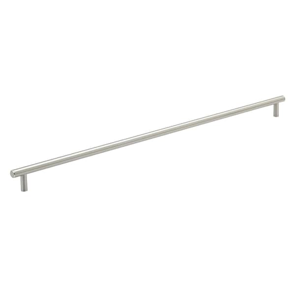 Richelieu 22-1/8 in. (562 mm) Center-to-Center Brushed Nickel Steel Contemporary Drawer Pull BP205562195 - main