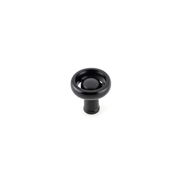 Richelieu 1 13/32 in (36 mm) Matte Black Eclectic Cabinet Knob BP220936900 - main