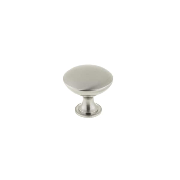Richelieu 1 3/16 in (30 mm) Brushed Nickel Traditional Metal Cabinet Knob BP2391230195 - main