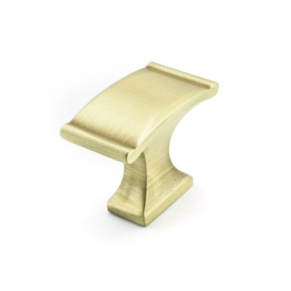 Richelieu 1 3/8 in (35 mm) x 25/32 in (20 mm) Satin Brass Traditional Cabinet Knob BP260637160 - main